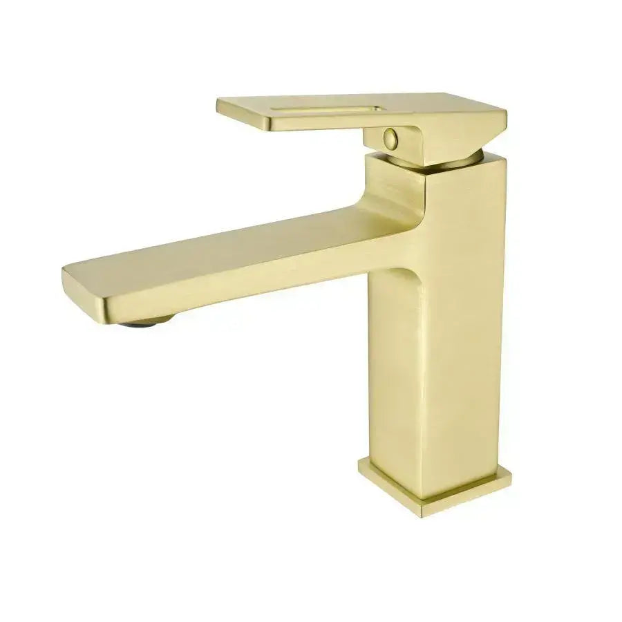 Батерията Washbasin Monochander Carridge Ceramic Alama Aurer Satin Fittings и фиксиращ комплект включва 9807d