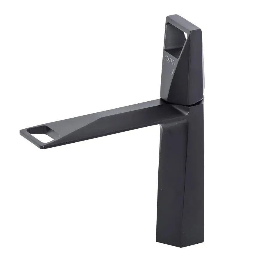 Батерията Washbasin Monochander Capridge Ceramic Alama Sanitar Black Satin Fittings и Fixing Kit включва 10107h