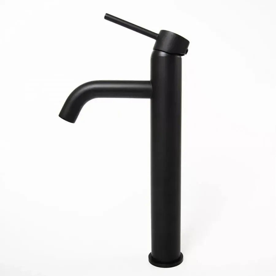 Battery Washbasin High Mono -Mommanda Ceramic Cartridge Черни санитарни факти и фиксиращ комплект включва 7527h