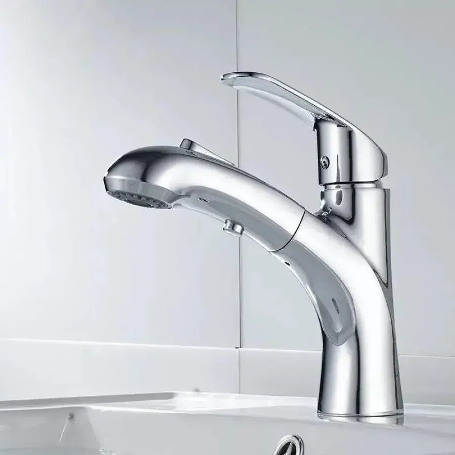 Батерия миеща се с екстракционируем душ, санитарен месинг, хром, OD/2030