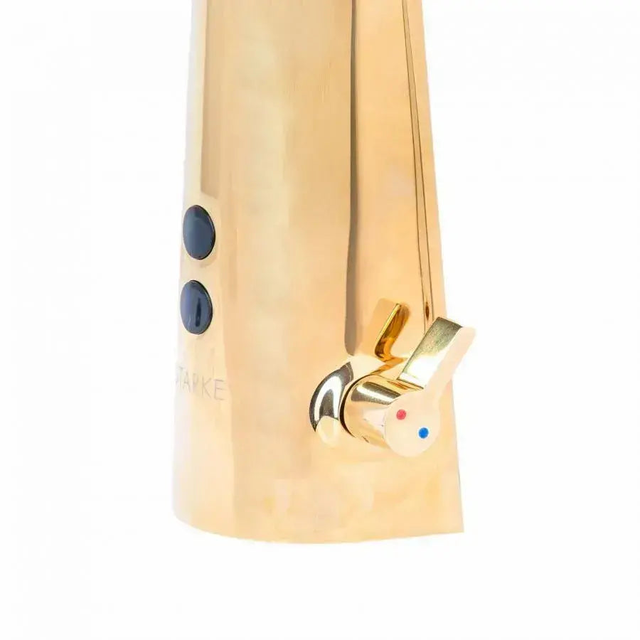 Батерия за батерия със сензор, санитарен месинг, злато, RW-190GDL