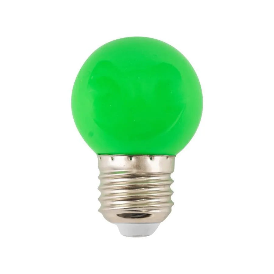 LED крушка, E27, 2W, зелено
