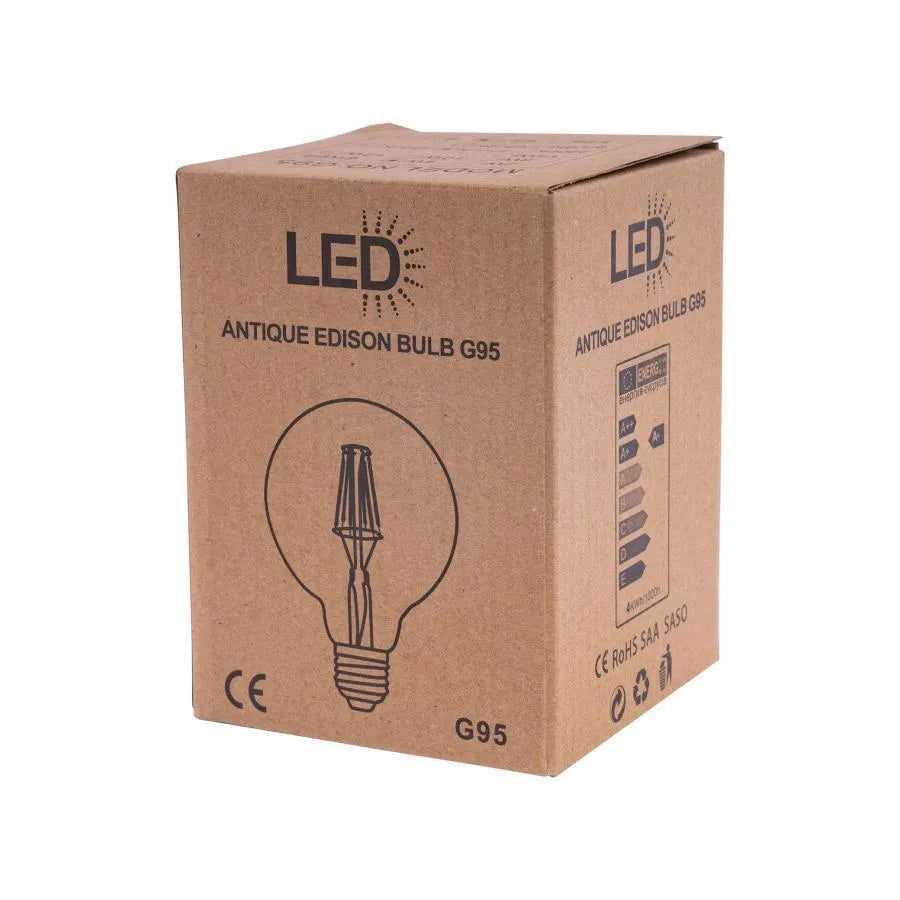 LED G95, E27, 6W, 6000K
