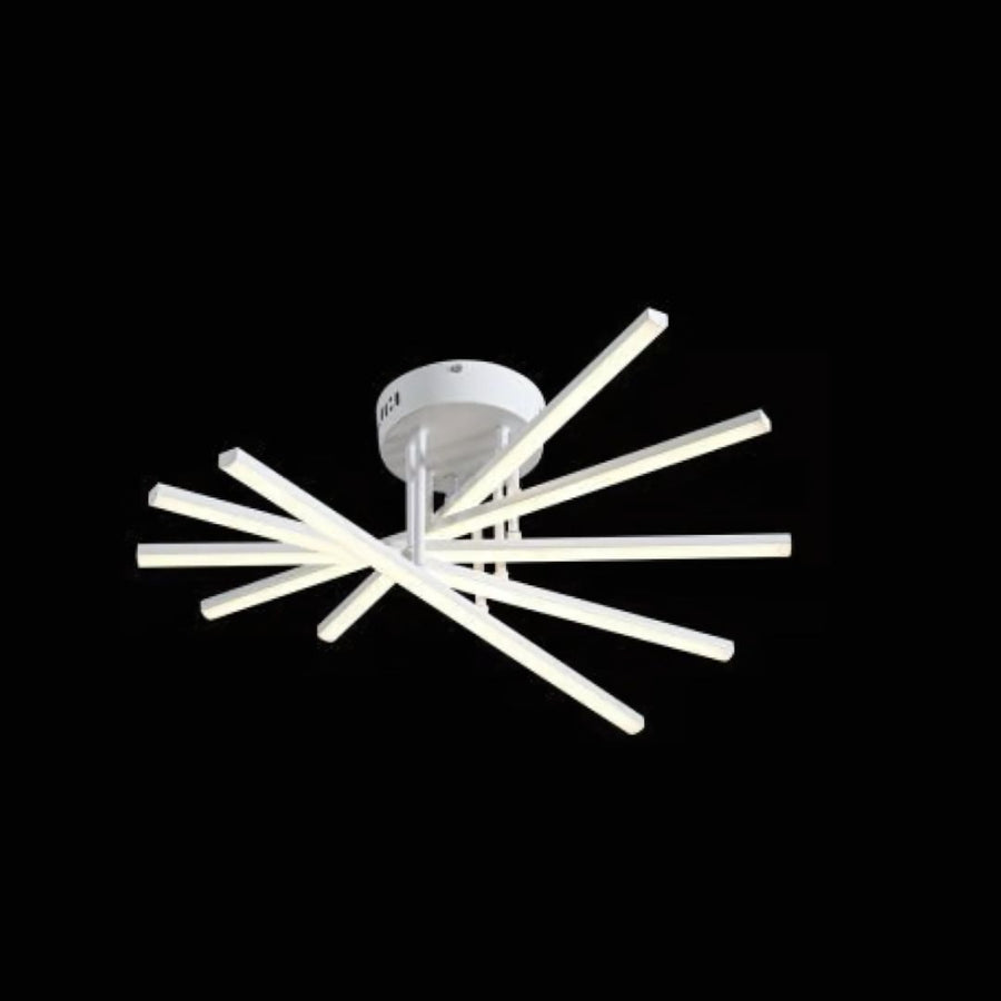 LED полилей с Gio Remote Control, 90W, 5 елемента, студена светлина/облечена/неутрална, нестабилна, бяла