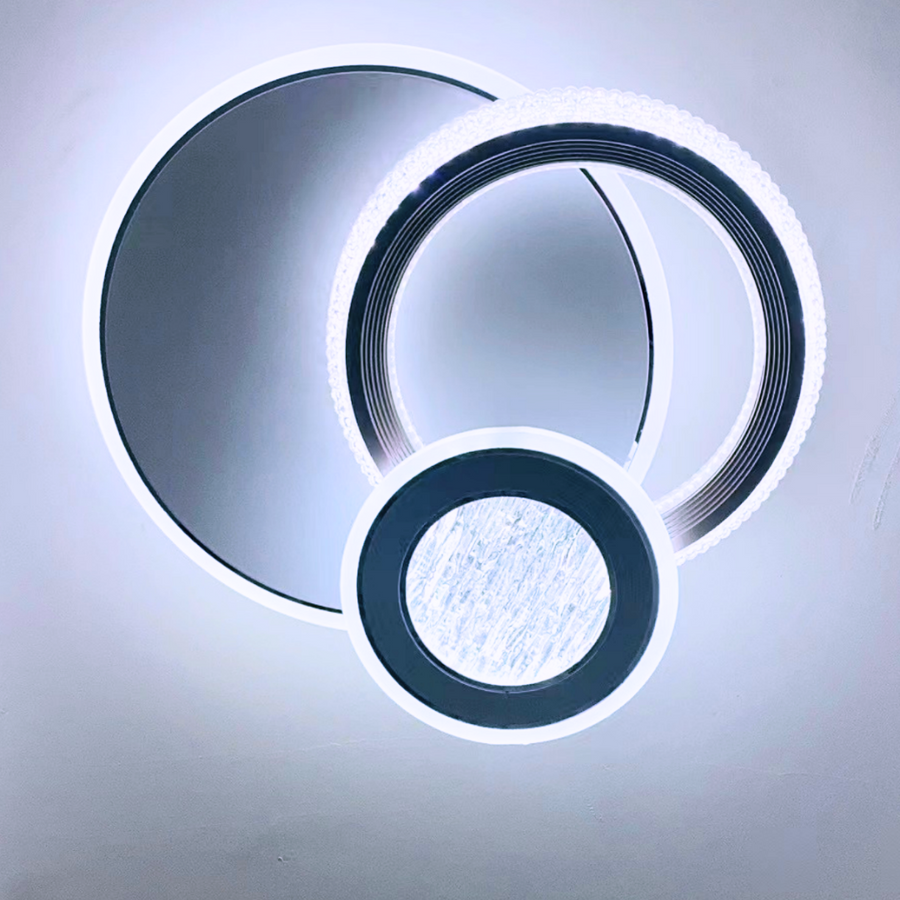 LED LED NYXORA 45W, 3 кръга, студена/гореща/неутрална светлина, черна