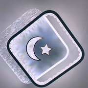 PERU LED полилей 39W, 2 квадрата, студена/топла/неутрална светлина, черен