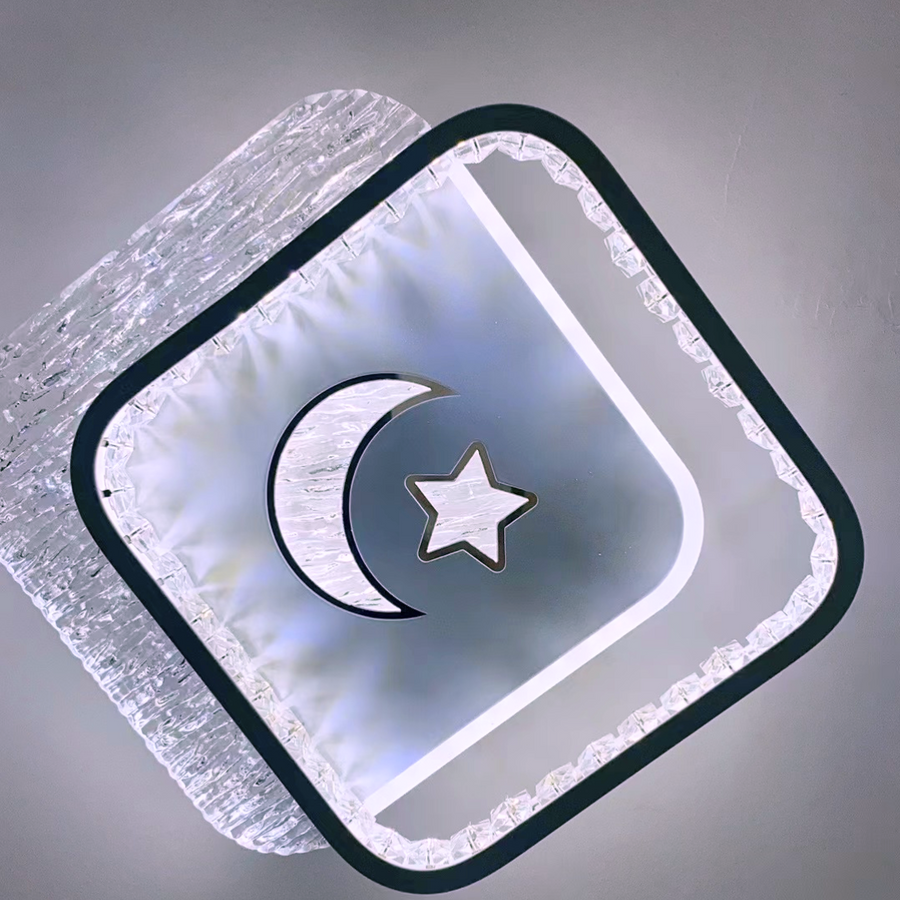 PERU LED полилей 39W, 2 квадрата, студена/топла/неутрална светлина, черен