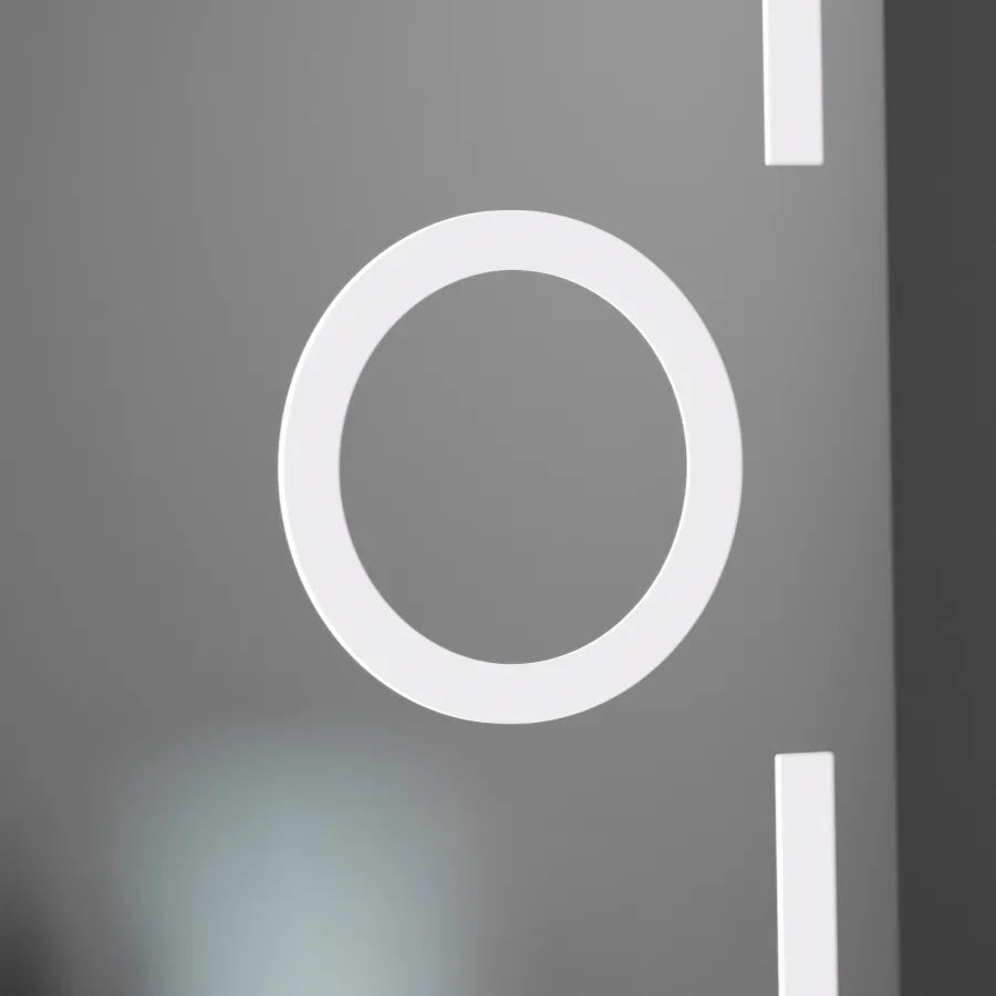 Правоъгълно светодиодно огледало, 50x70см, eclat motionglow marcello, система за размразяване, часовник и термометър, козметичен луп