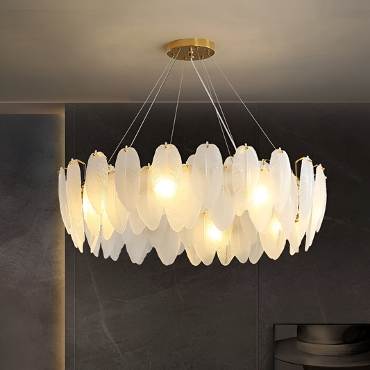 Кристален полилей Vaux-le-Vicomte Eleganza, 6x E14, диаметър 49 cm, злато, регулируема височина