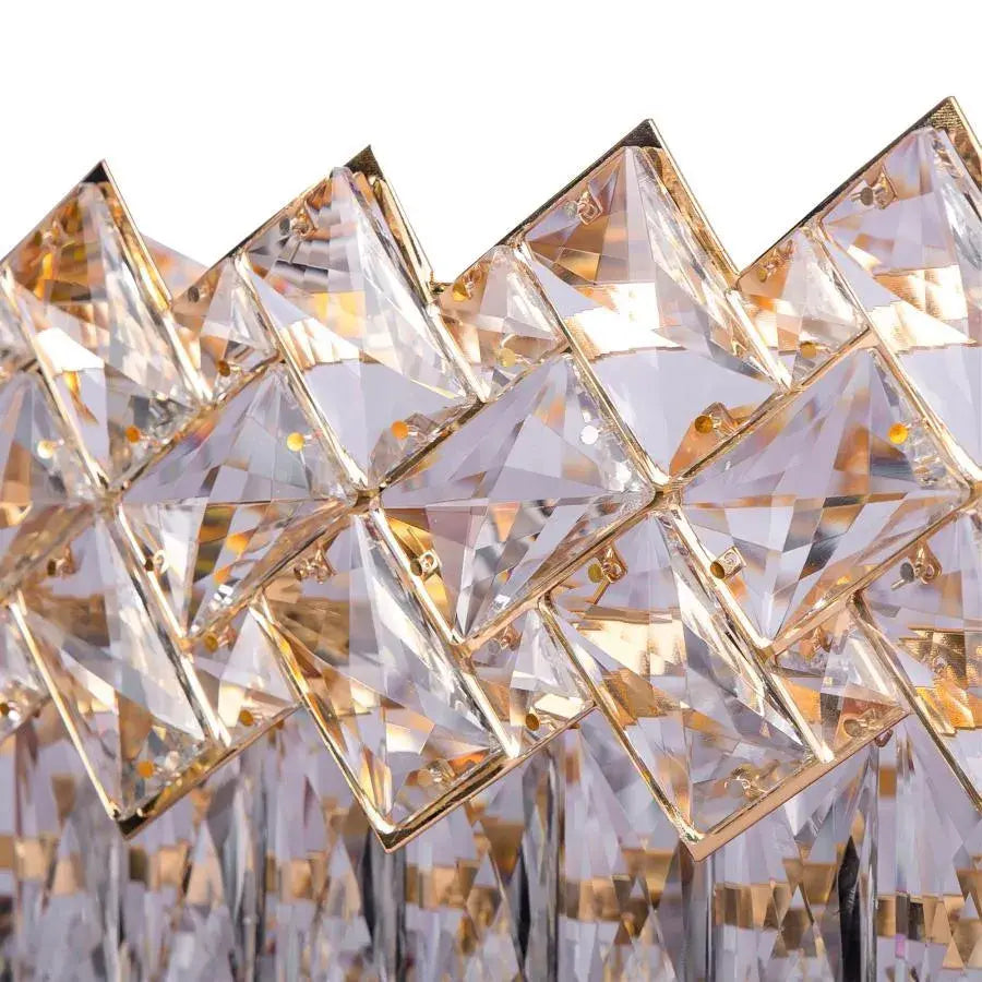 Crystal Crydelabru Windsor Regalis 10x E14, диаметър 85 cm, лъскаво злато, регулируема височина