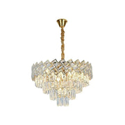 Cymandier Crystal Windsor Eleganza 8x E14, диаметър 49 cm, лъскаво злато, регулируема височина