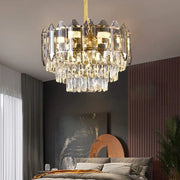 CRISTAL CHANDELIER ALFRED 6X E14 Golden