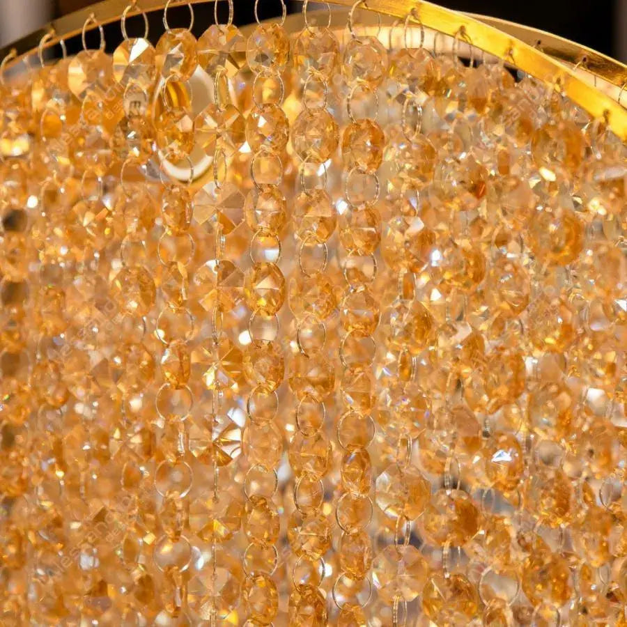 Crystal Crydelaber Ander, 8*E27, злато, метал и кристал