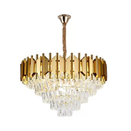 CHANDELIER CRYSTAL BRAYLEN 8X E27 60cm Златен диаметър