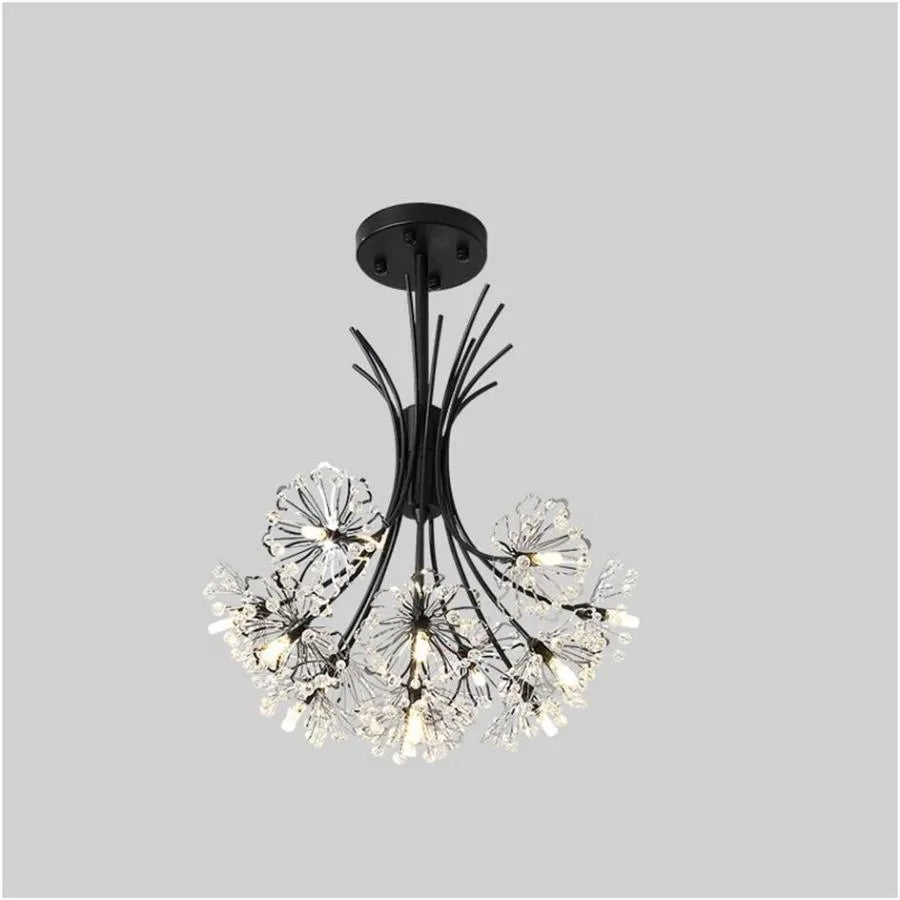 Кристален полилей Peterhof Eleganza, 13xg4, диаметър 49 см, черно