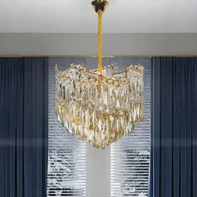 CHANDELIER CRYSTAL TOPKAPI PETITO 3XE27, 30см диаметър, лъскаво злато, регулируема височина