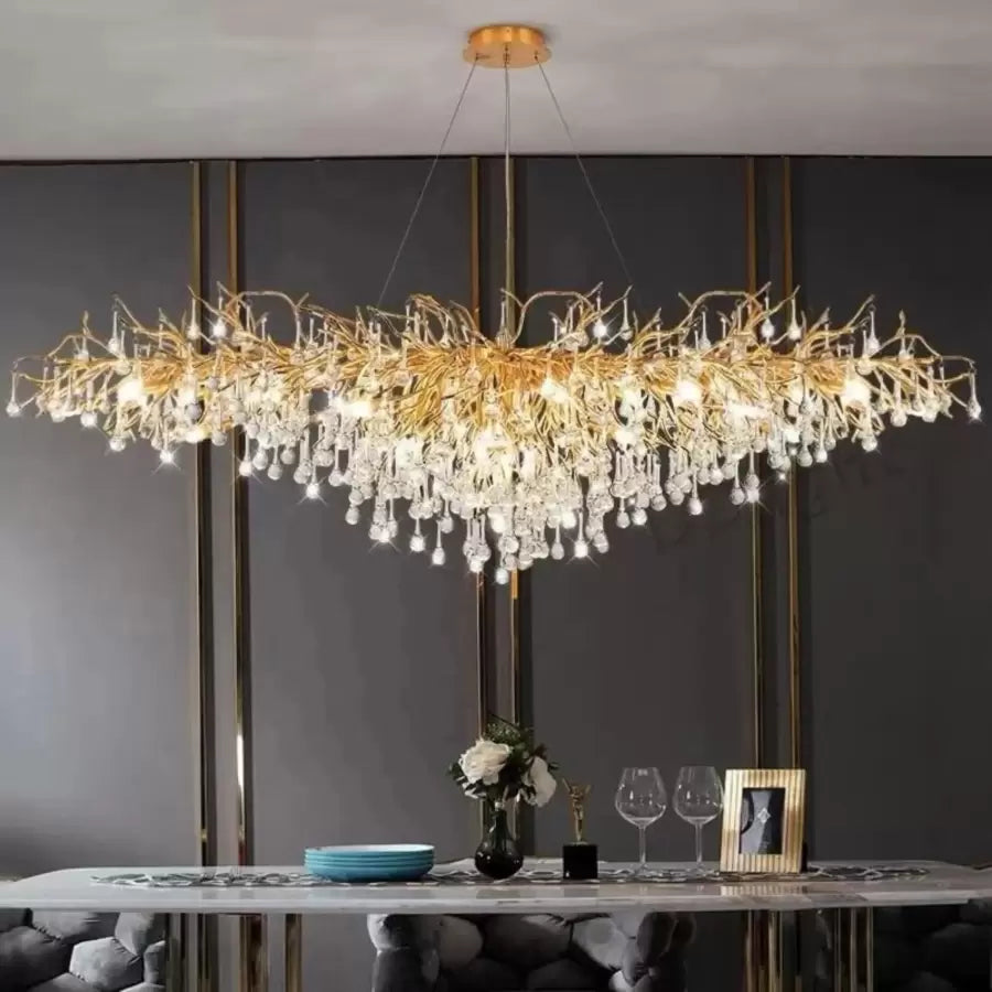 CHANDELIER CRYSTAL KAISER 13X G9 Диаметър 120 см злато