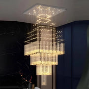 CHANDELIER CRYSTAL LED 80W CONTI GOLD 60cm