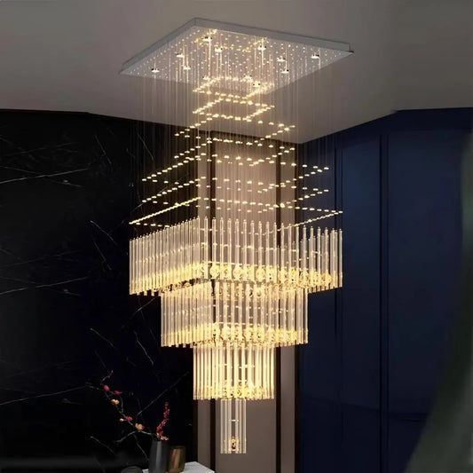 CHANDELIER CRYSTAL LED 80W CONTI GOLD 60cm