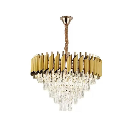 CHANDELIER CRYSTAL SAM 7X E27 GOLD