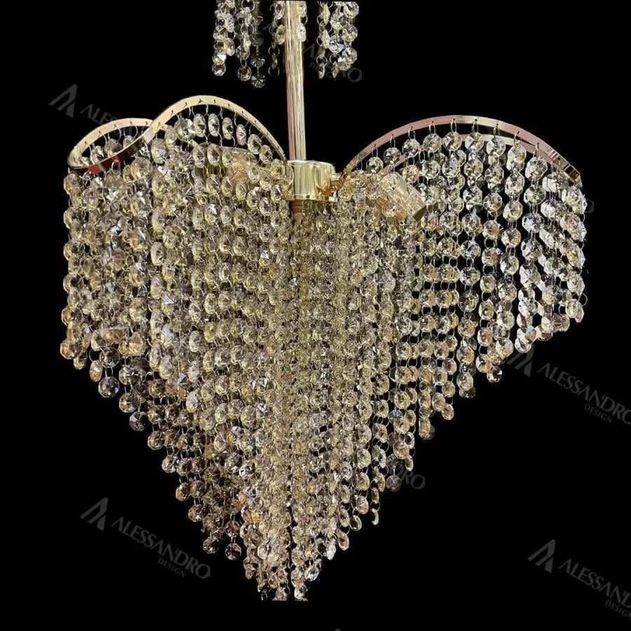 Crystal Chandelier Conwy Eleganza, 4xe27, диаметър 47 см, злато