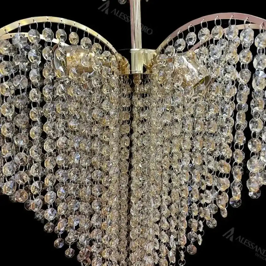 Crystal Chandelier Conwy Eleganza, 4xe27, диаметър 47 см, злато