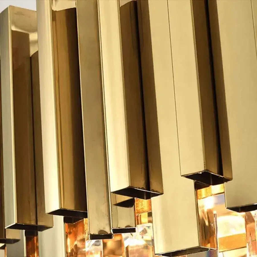 Magno Balmoral Crystal Chandelier, 9x E14, диаметър 60 см, злато, регулируема височина