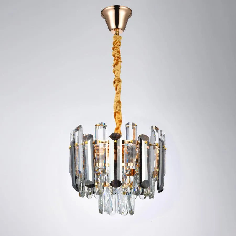 Chandilier Eran 4*E27, метал и кристал, златист