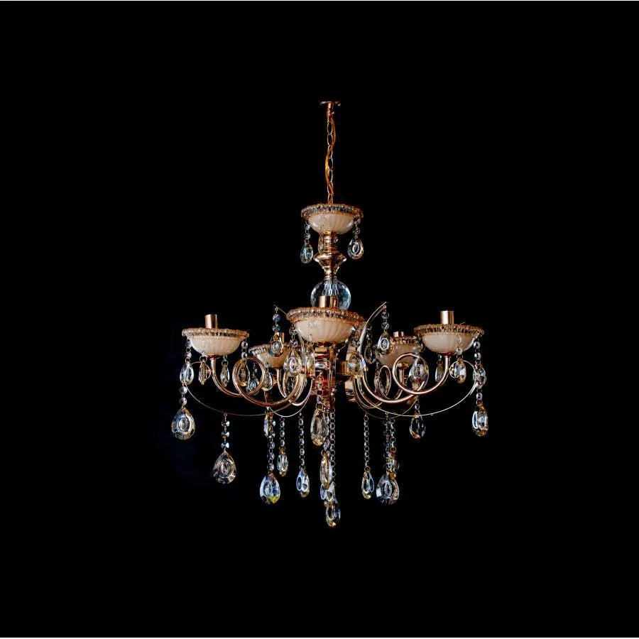 Giala Chandelier, 5*e14, злато, метал и кристал