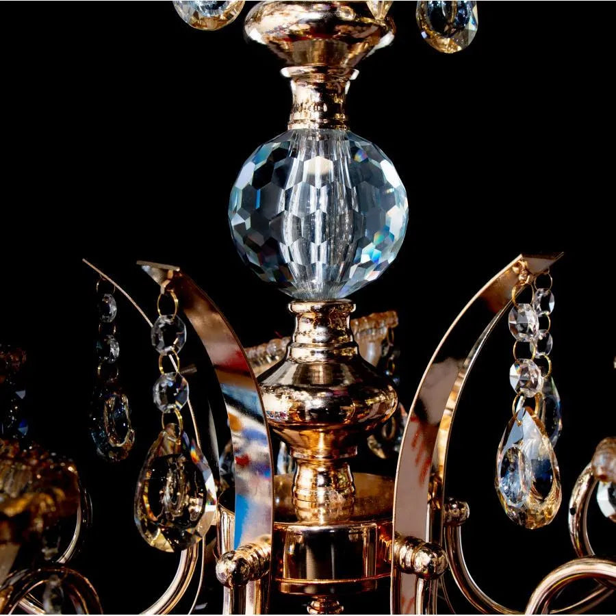 Giala Chandelier, 5*e14, злато, метал и кристал