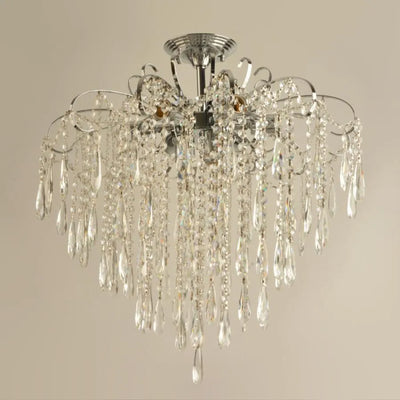 Cristal Chandelier Ego 9x E27, диаметър 60 см, лъскав хром