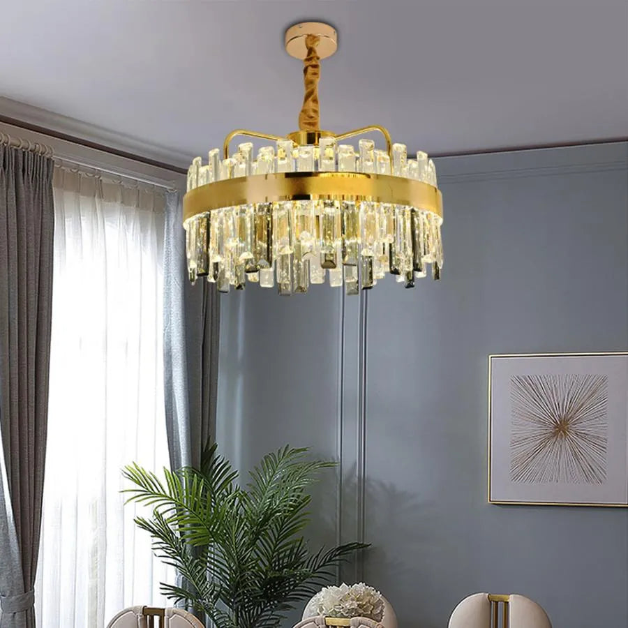 Ахим LED полилей с дистанционно управление, 120W, маргаритка, диаметър 50 см, злато
