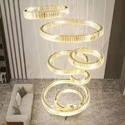 LED кристален полилей с Messiah 128W Silver Remote