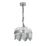 Crystal LED полилей с Miguel 92W Dimable Silver Remote Control