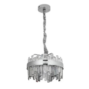 Crystal LED полилей с Miguel 92W Dimable Silver Remote Control