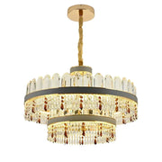 LED POLLUX полилей с дистанционно управление, 300W, 75 см злато, кристален диаметър.