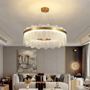 LED полилей с дистанционно управление Alonzo 93W Dimable 60 cm Златен диаметър