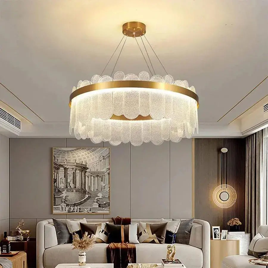 LED полилей с дистанционно управление Alonzo 93W Dimable 60 cm Златен диаметър