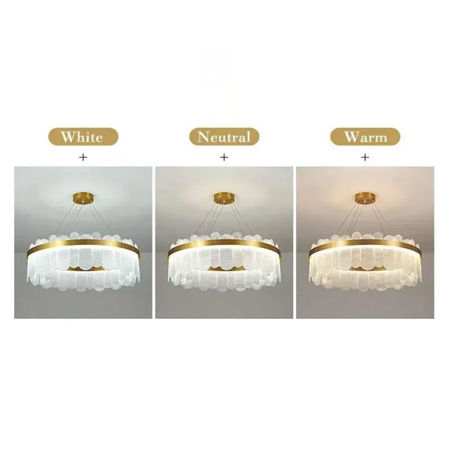 LED полилей с дистанционно управление Alonzo 93W Dimable 60 cm Златен диаметър