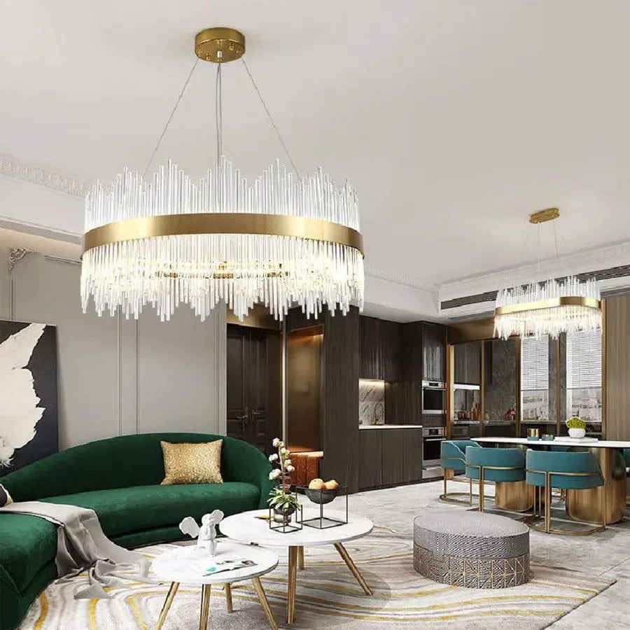 LED полилей с дистанционно управление Aurelio 133W Dimable Gold