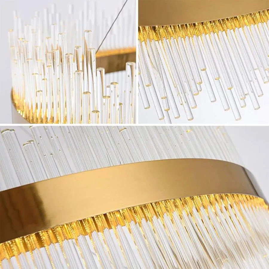 LED полилей с дистанционно управление Aurelio 133W Dimable Gold