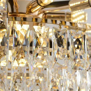 Полилей Сахар 5x E14 диаметър 36см черно злато