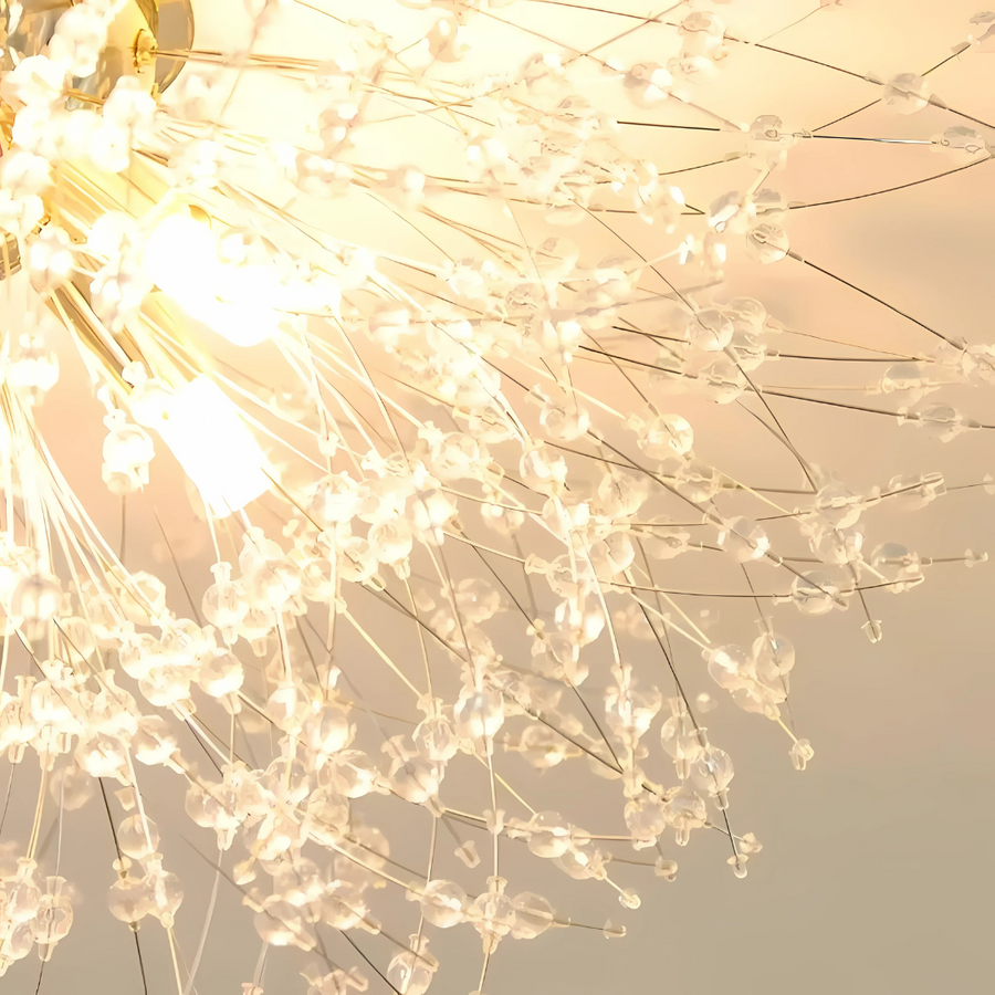 Кристален полилей Rondo Vivace, 8x G9, 60cm диаметър, лъскаво злато