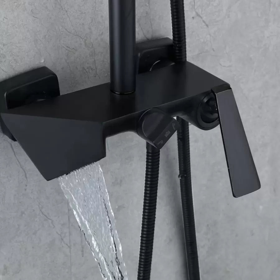 Душ колона, санитарен месинг, черен, 6720h