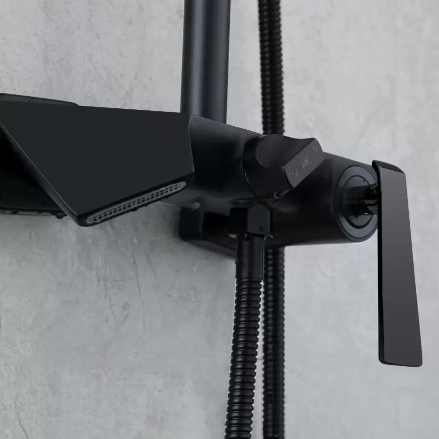 Душ колона, санитарен месинг, черен, 6720h