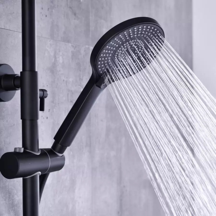 Душ колона, санитарен месинг, черен, 9810h