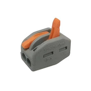 Конектор за LED полилей / огледало - бърз, 2 стълба, инсталация без винт