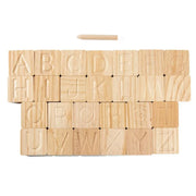 Образователна кутия тип когнитивна азбука, 30 парчета, дърво