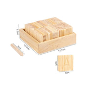 Образователна кутия тип когнитивна азбука, 30 парчета, дърво