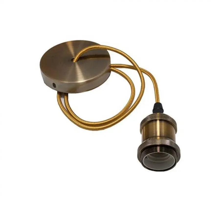 Антицизиран полилей, 1*E27, метал, бронз